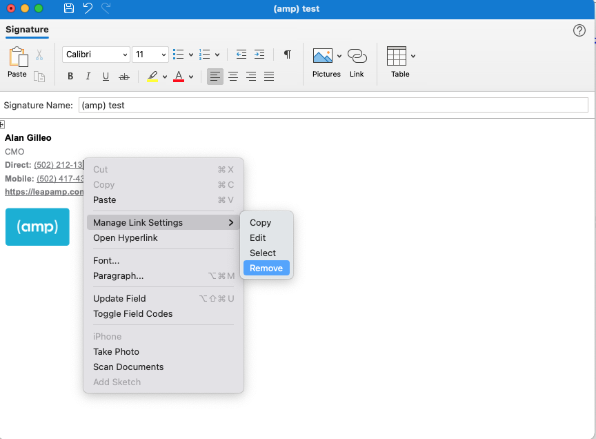 Email Signature Instructions Leap Group Branding Reference
